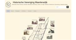 Desktop Screenshot of historischeverenigingmaartensdijk.nl