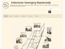 Tablet Screenshot of historischeverenigingmaartensdijk.nl